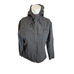 Port Authority Womens Waterproof Jacket Activewear Hooded Jacket Black Sz S